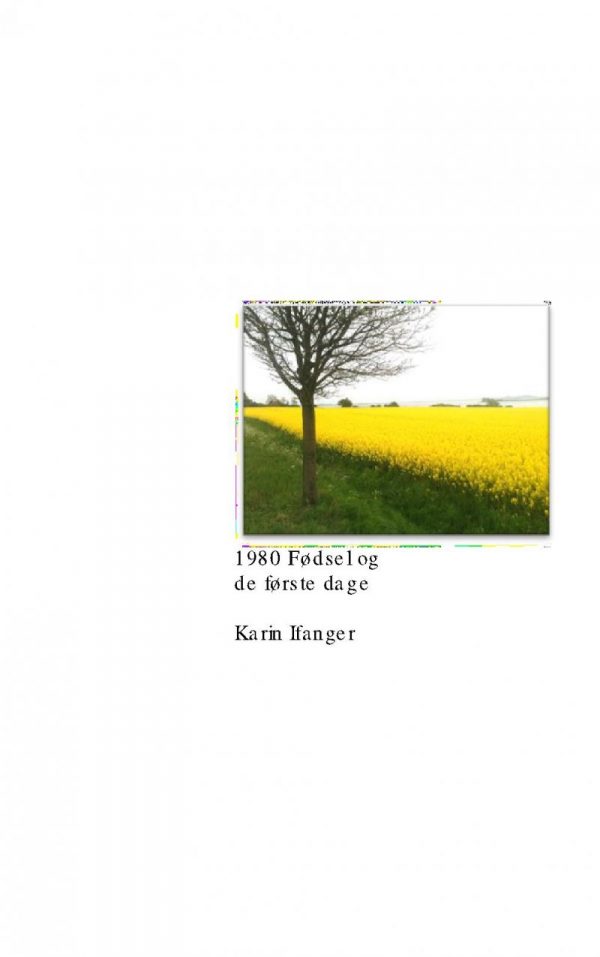 1980 Fødsel Og De Første Dage - Karin Ifanger - Bog