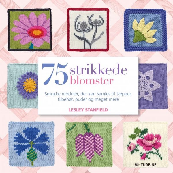 75 Strikkede Blomster - Lesley Stanfield - Bog