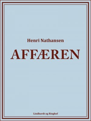 Affæren - Henri Nathansen - Bog