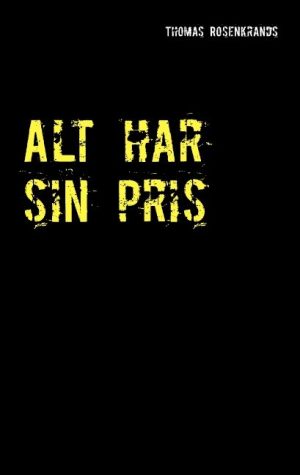 Alt Har Sin Pris - Thomas Rosenkrands - Bog
