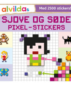 Alvildas sjove og søde pixel-stickers (sæt á 3 stk. Pris pr. stk. 69,95) (Bog)