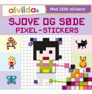 Alvildas sjove og søde pixel-stickers (sæt á 3 stk. Pris pr. stk. 69,95) (Bog)
