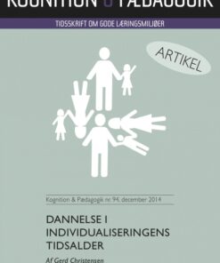 Dannelse i individualiseringens tidsalder (E-bog)