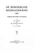 De Borgerlige Rigsdagsmænd 1660 - Frederik Barfod - Bog