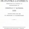 De Danske Landbrug: Fremstillet Paa Grundlag Af Forarbejderne Til Christian Vs Matrikel 1688 - Henrik Pedersen - Bog
