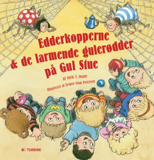 Edderkopperne og de larmende gulerødder på Gul Stue (Bog)