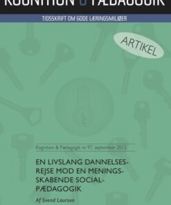 En livslang dannelsesrejse mod en meningsskabende socialpædagogik (E-bog)