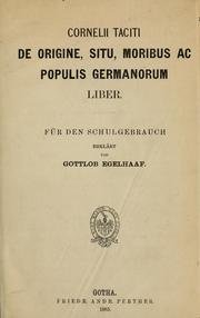 Germania - Tacitus - Bog