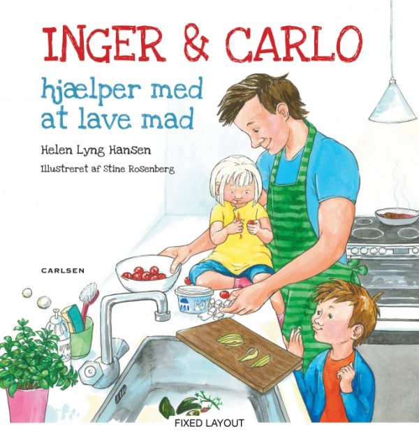 Inger og Carlo hjælper med at lave mad (E-bog)