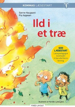 Kommas læsestart: Ild i et træ - niveau 1 (E-bog)