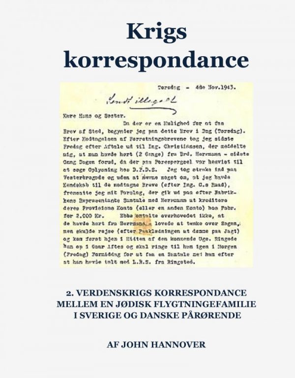 Krigskorrespondance - John Hannover - Bog
