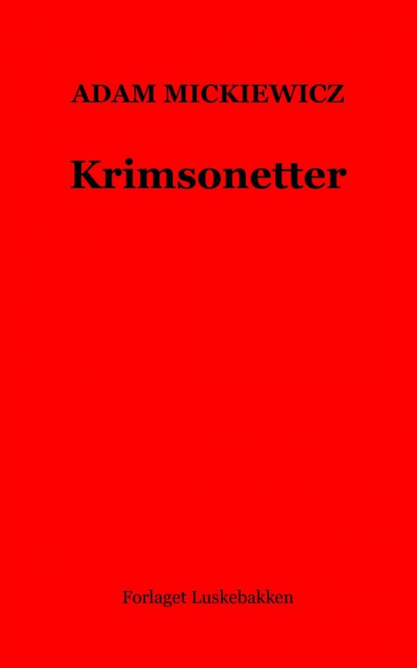 Krimsonetter - Adam Mickiewicz - Bog