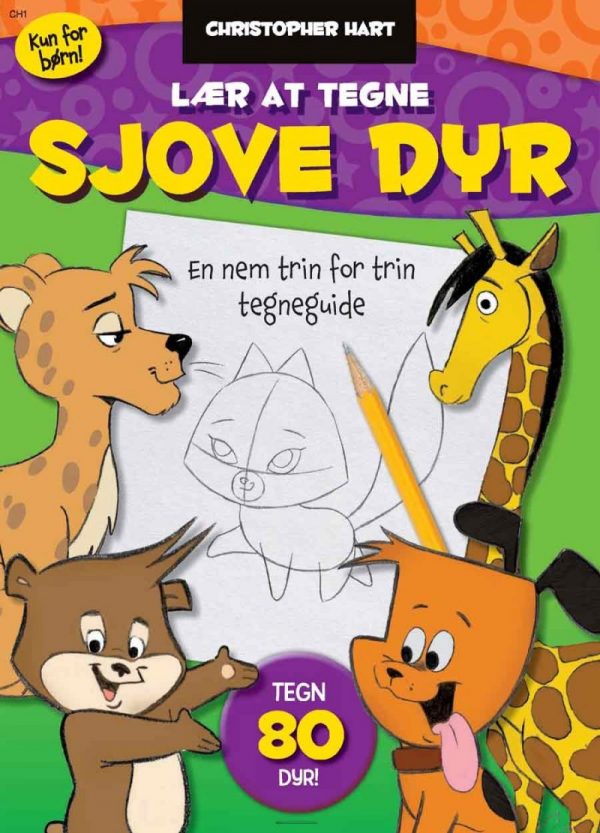 Lær At Tegne Sjove Dyr - Christopher Hart - Bog