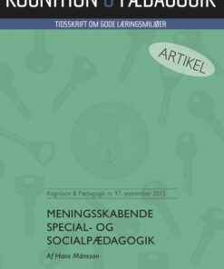 Meningsskabende special- og socialpædagogik (E-bog)