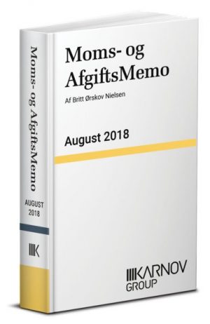 Moms & Afgiftsmemo 2018-2 - Bog