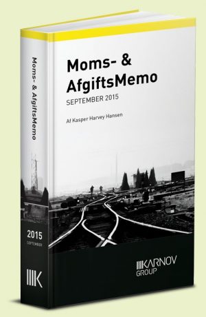 Moms & Afgiftsmemo September 2015 - Kasper Harvey Hansen - Bog