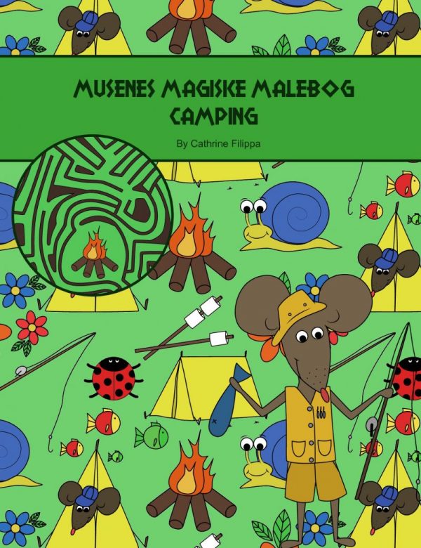 Musenes Magiske Malebog - Camping - Cathrine Filippa - Bog