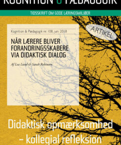 Når lærere bliver forandringsskabere via didaktisk dialog (E-bog)