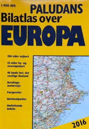 Paludans Bilatlas over Europa 2016 (Bog)