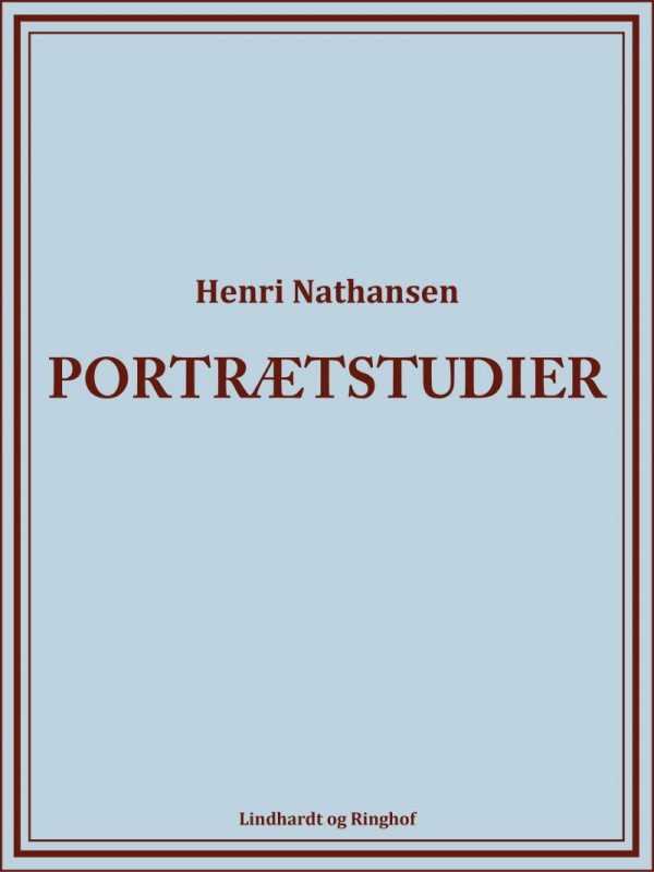 Portrætstudier - Henri Nathansen - Bog