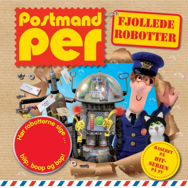 Postmand Per - Fjollede robotter - lydknapbog (Bog)