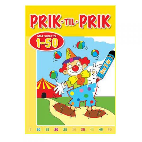 Prik Til Prik Med Tallene Fra 1-50 - Dina Gellert - Bog