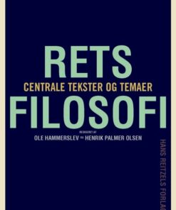 Retsfilosofi - Jørgen Dalberg-larsen - Bog