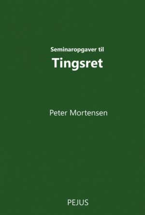 Seminaropgaver til Tingsret (Bog)