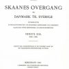 Skaanes Overgang Fra Danmark Til Sverige - Knud Fabricius - Bog