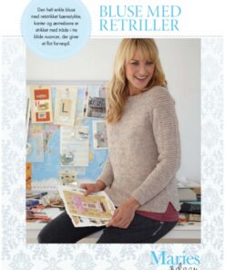 Strikkeopskrift - Bluse med retriller (E-bog)