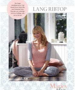 Strikkeopskrift - Lang ribtop (E-bog)