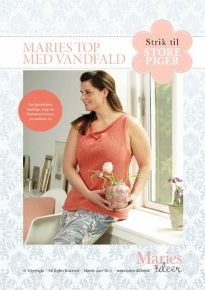 Strikkeopskrift - Maries top med vandfald (E-bog)