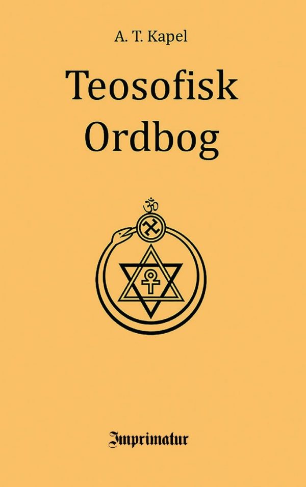 Teosofisk Ordbog - A. T. Kapel - Bog