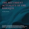 The Recurrent Actuality Of The Baroque - Else Marie Bukdahl - Bog