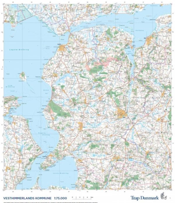 Trap Danmark: Kort over Vesthimmerlands Kommune (Bog)