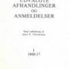 Udvalgte Afhandlinger Og Anmeldelser - Erik Arup - Bog