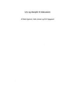 Uro og disciplin til diskussion (E-bog)