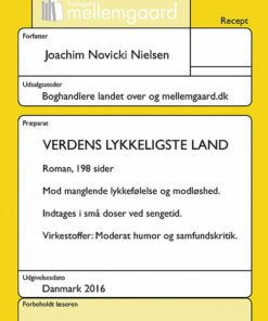 Verdens Lykkeligste Land - Joachim Novicki Nielsen - Bog