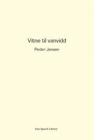 Vitne Til Vanvidd - Peder Jensen - Bog