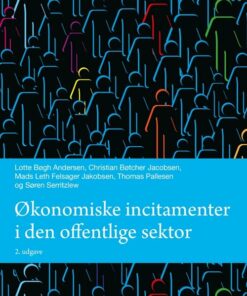 økonomiske Incitamenter I Den Offentlige Sektor - Lotte Bøgh Andersen - Bog
