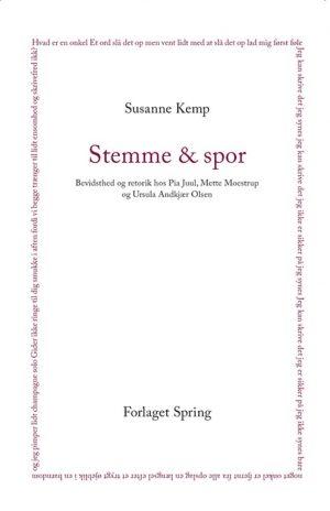 Stemme & Spor - Susanne Kemp - Bog