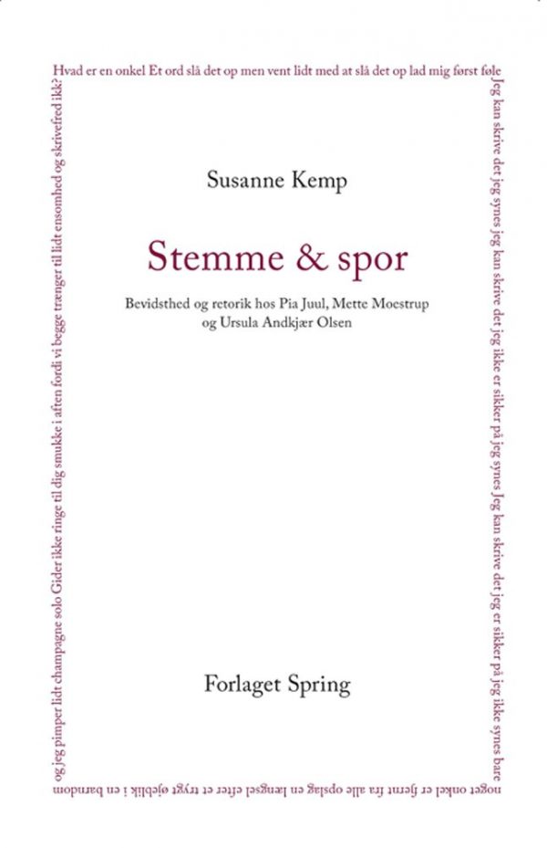 Stemme & Spor - Susanne Kemp - Bog