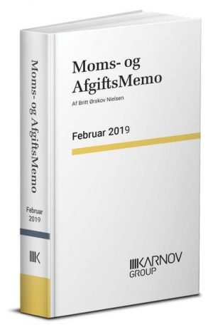 Moms & Afgiftsmemo 2019-1 - Britt ørskov Nielsen - Bog